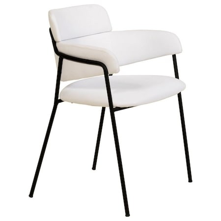 Leisuremod Axis Collection Modern Dining Chair in White AC22W