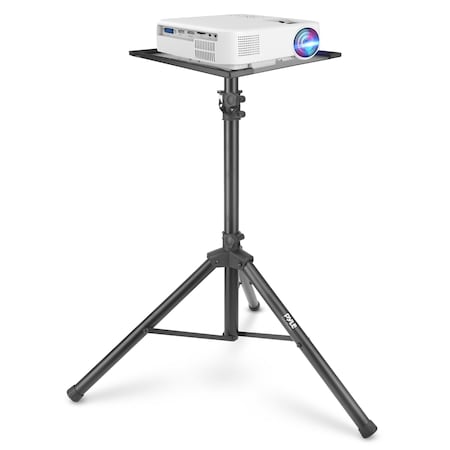 Pyle Pyle Projector Stand - Adjustable Tripod Stand, Hold Laptops, DJ Equipment, Perfect for Stage/Studio PLPTS7