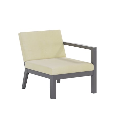 Polybird BREEZE DEEP SEAT SECTIONAL PIECE LEFT CHAIR        CHARCOAL POLYBIRD P101-CH-CACA