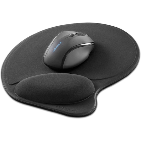 Kensington Kensington Wrist Pillow Mouse Wrist Rest - Black - Black - Foam - 1 Pack Retail L57822US