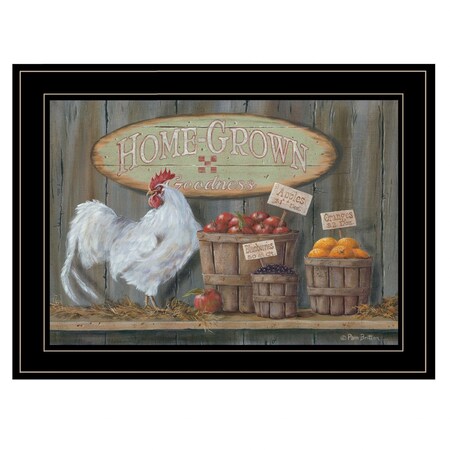 Homeroots Home Grown 3 Black Framed Print Wall Art 406785