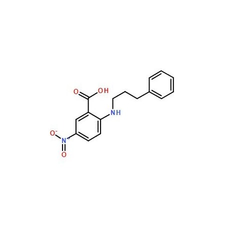 Ak Scientific 5-Nitro-2-(3-phenylpropylamino)benzoic acid (5mg), CAS 107254-86-4 X6841-5mg