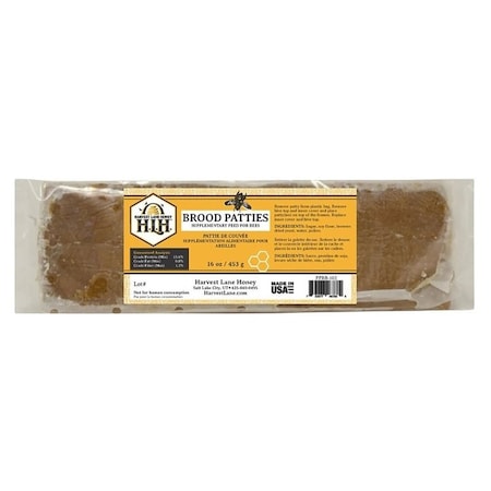 Harvest Lane Honey Brood Patties, 1 lb Pack PPBB-102-6