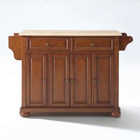 Crosley Alexandria Wood Top Full Size Kitchen Island/Cart KF30001ACH