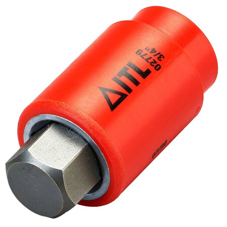 Itl Insulated 1,000v, 1/2in Drive Hex Key So 02779