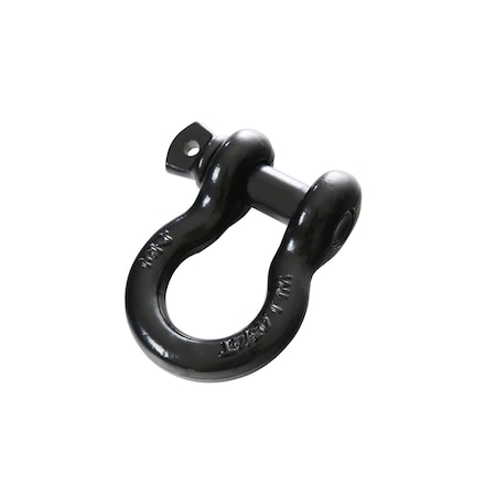 Overland Vcl D-Ring, With 3/4 Inch Pin; 4.75 Ton Weight Rating; Powder Coated Gloss; Black; Steel; 19019901