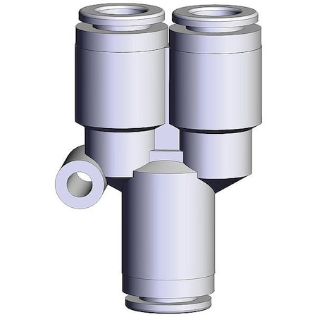 Smc Push-Fit Wye Fitting, White, Rigid KPU08-00