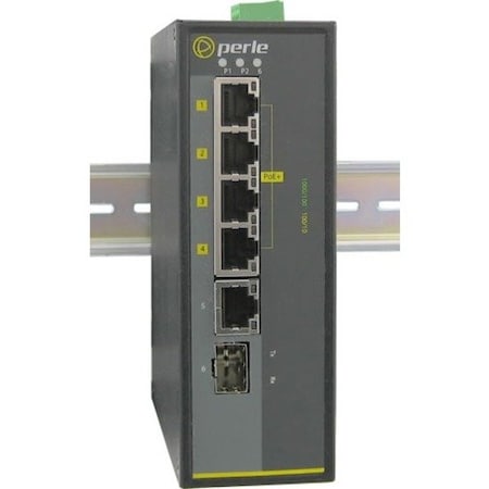 Perle Systems IDS-105GPP-SFP 5PORT 1000BT 4POE 1PORT SFP DIN RAIL SW 07011680