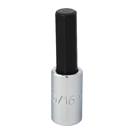 Proto 1/4 in Drive Hex Socket Bit SAE 5/16 in Tip, 1 7/8 in L J47705/16