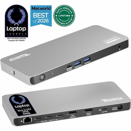 Plugable USB-C 5-DISPLAY DOCKING STATION WITH HDMI 2.1 & 140W CHARGING UD-7400PD