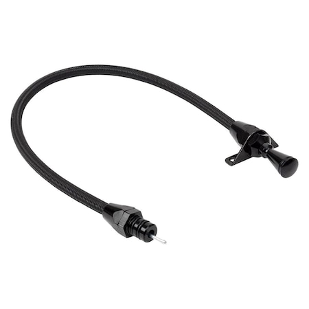 Lokar XTD3AODFM Firewall Mount Transmission Dipstick for Ford AOD Black LOKXTD-3AODFM