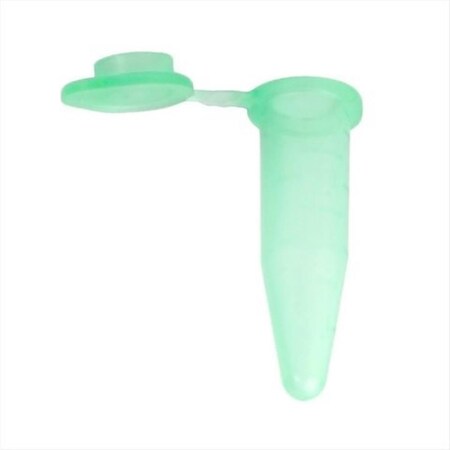 Bio Plas .6 ml G - Tube Flat Top Microcentrifuge Tube - 500 pk - Green, 500PK 4044