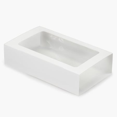 Nashville Wraps White Macaron and Cookie Sleeve with Window, 8.25x5x2, 100PK MCSDWH