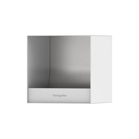 Hansgrohe XtraStoris Original Recessed Toilet Paper Holder 6"x 6"x 5.5" in Matte White 56065700