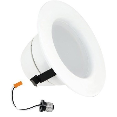 Feit Electric 4in 2700K Integrated LED White Recessed Trim Retrofit Downlight Module Light Bulb Soft White, 2PK LEDR4/827