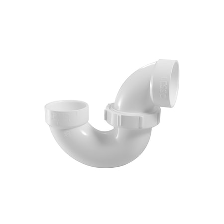 Thrifco Plumbing 1-1/2" PVC DWV Adjustable P-Trap W/Plastic Nut (H x H) 6753211