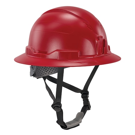 Ergodyne Red Full Brim Safety Helmet, Type 2 8963