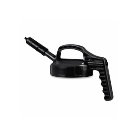 Oilsafe Mini Spout Lid, 1/4 in dia, Black, Engineering Plastic 399-100401