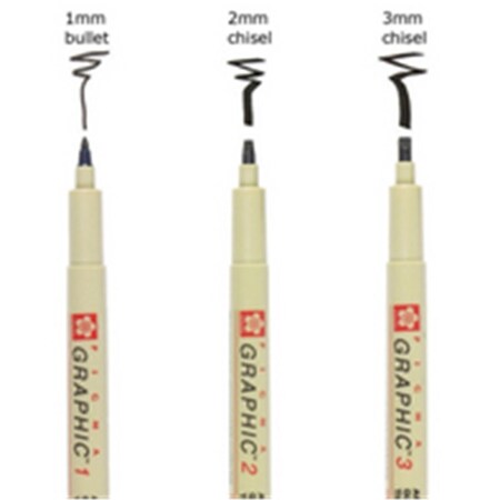 Micron 1mm Pigma Graphic Pens, Red 36618