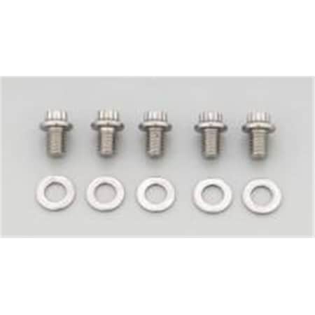 Arp 613-0500 0.37-16 x 0.50 in. Stainless Steel Bolt Kit, Polished - 12 Point, 5PK ARP613-0500