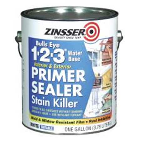Zinsser 800198 WaterBased PrimerSealer Bulls Eye 123 Gallon 47719020011