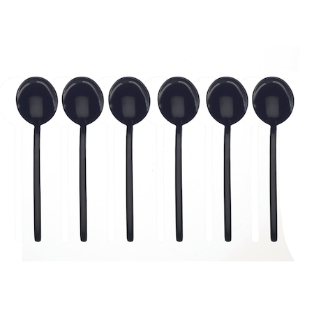 Mepra Due  Coffee Spoons Set - 6 Pieces - Black Gold 108644107
