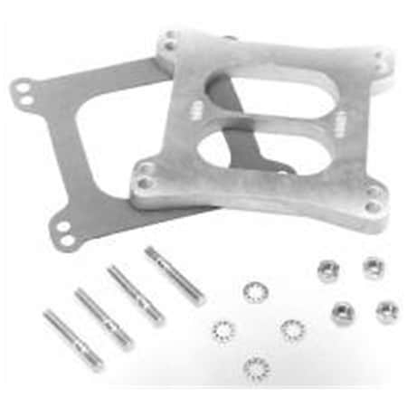 Edelbrock 8715 0.5 in. 4 Barrel Carburetor Spacer - Performer Divided-Wall EDE8715