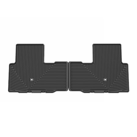 Weathertech Black, Rear All Weather Floor Mats W665