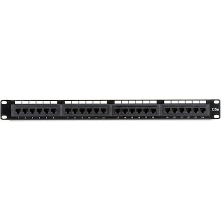 Black Box Cat5E Patch Panel 24 Port, RJ45 JPM5E24A