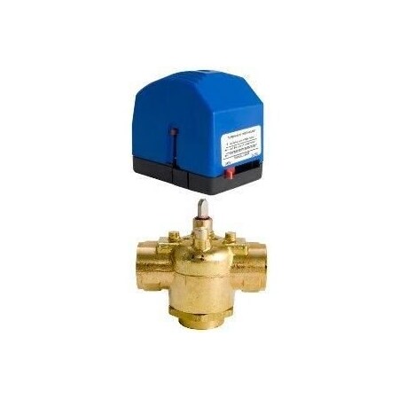 Schneider Electric Erie PopTop. Zone Valve Assemblie. 1 in. 3-Way Mixing. NPT. Brass. 8 cv. 35 PSI. Floating. Spring R VM3427T13A00T