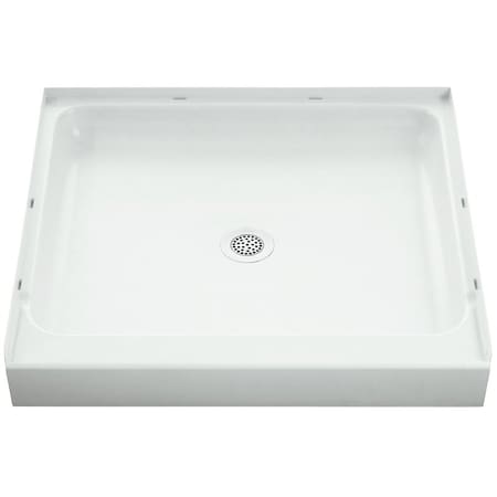 Sterling Ensemble Shower Base, 34 in L, 36 in W, 5-1/2 in H, Vikrell, White, Alcove Installation 72101100-0