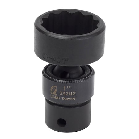 Sunex 3/8 in Dr 1 in 12 Pt Universal Impact Socket 332UZ