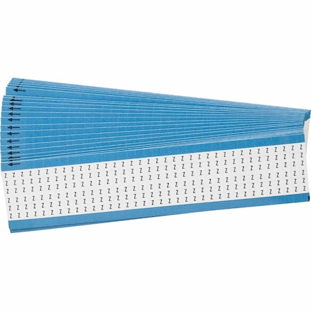 Brady Alphabetical Vinyl Cloth Upper Case Wire Marking Cards, Pack of 25 Cards, 25PK WM-Z-PK