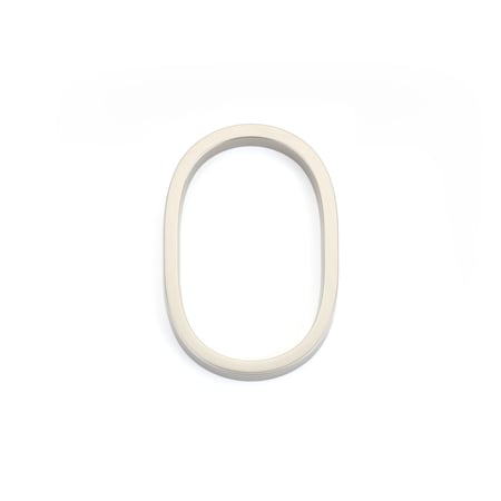 Emtek 7in Modern # 0 House Number Satin Nickel Finish 2830US15