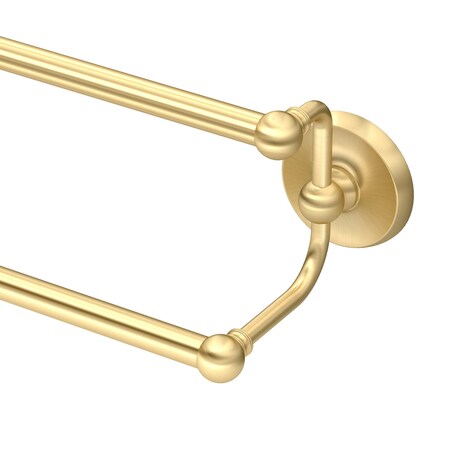 Gatco Designer II 24”L Double Towel Bar, Brushed Brass 5054