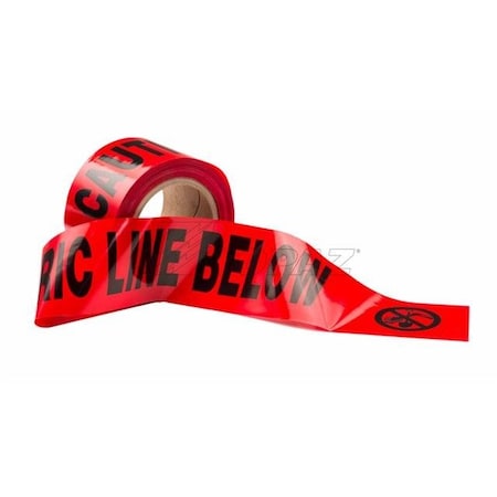Topaz Caution Tape 3" x 200' Red 1593
