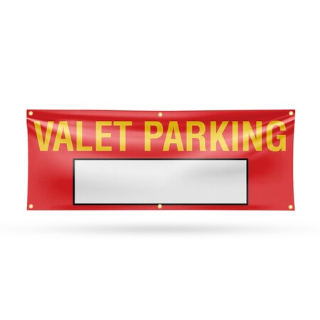 Signmission Valet Parking Variable, 24 Inch x 72 Inch, Vinyl Banner B-72-30906
