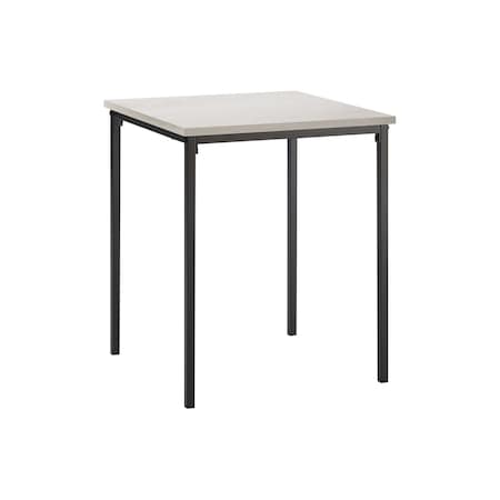 Monarch Specialties Accent Table 22"H, Side Table, Nightstand, Square, Washed Oak, Black Metal, Modern I 3826