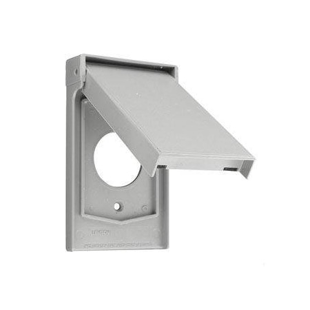 Leviton Wall Plate, Gray, 4.75 in H 4980-GY