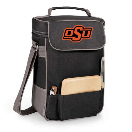 Picnic Time Family Of Brands NCAA Oklahoma State Cowboys Duet Wine and Cheese Tote Bag 623-04-175-464-0