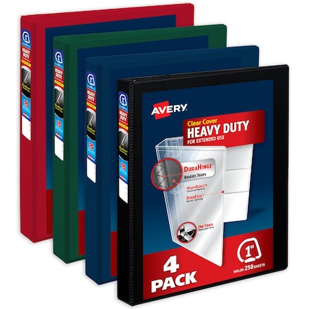 Avery Binders, Heavy-Duty View 3 Ring, PK4 79632