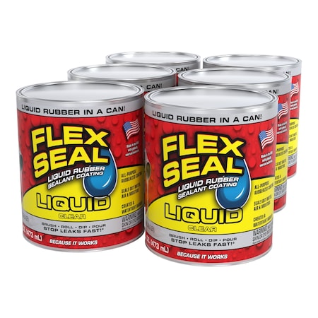 Flex Seal Liquid Clear 16 oz, 6PK LFSCLRR16