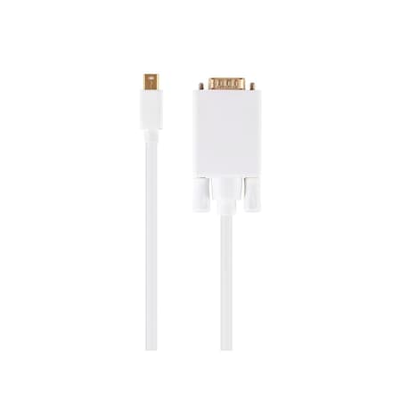 Monoprice Mini Displayport To Vga Cable, White, 10ft 6004