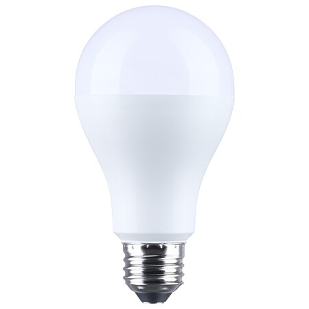 Satco 20/14/6.5 Watt LED A21 3 Way Lamp 3000K CCT Lumens Selectable Medium Double Contact Base 120 Volt S14398