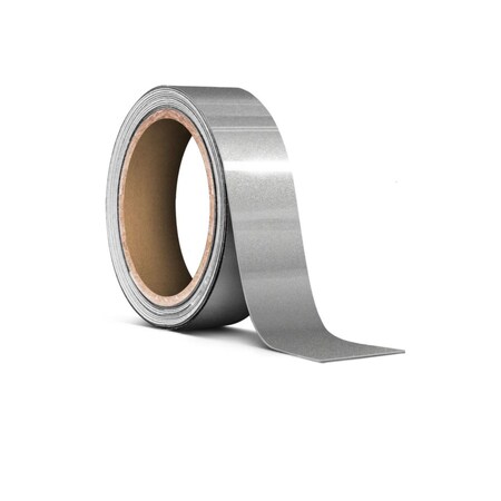 Prostripe Single Color Solid Striping Tape, 150 ft x 1 in, Silver Metallic R54406