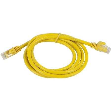 Monoprice FLEXBOOT CAT5E 24AWG UTP ETHERNET NETWORK PATCH CABLE, 14FT YELLOW 11255