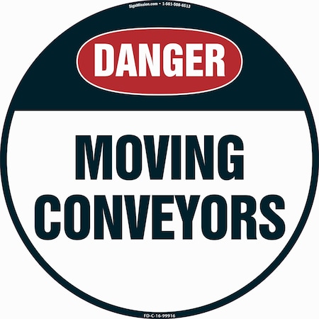 Signmission Moving Conveyors 2 16in Non-Slip Floor Marker, 12PK, 16 in L, 16 in H, FD-C-16-12PK-99916 FD-C-16-12PK-99916