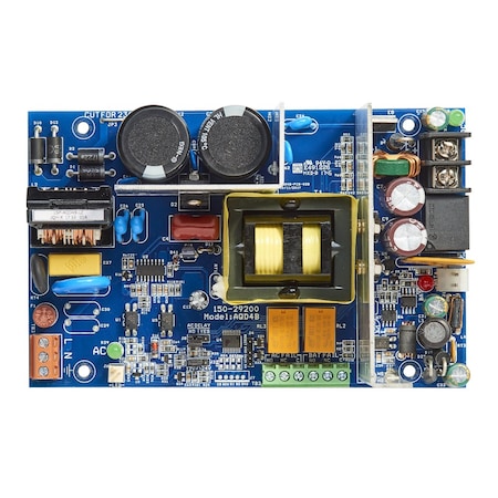 Securitron Power Supply with Enclosure 4A, 12/24VDC, 8 Outputs, 2A Glass Fuses, 8 Relays, Fire Trigger AQD4-8F8R2