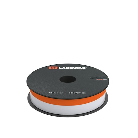 Labeltac Printable Cable Wraps 1in x 70ft, 0.25in Printable LT4/LTPX, Orange LT106WW