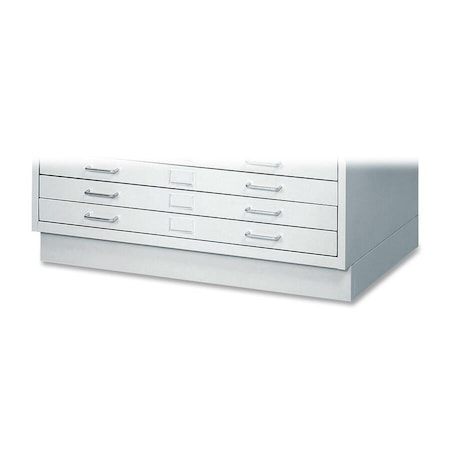 Safco 40-1/4" W Low Base for Flat File Small, Light Gray 4970LG